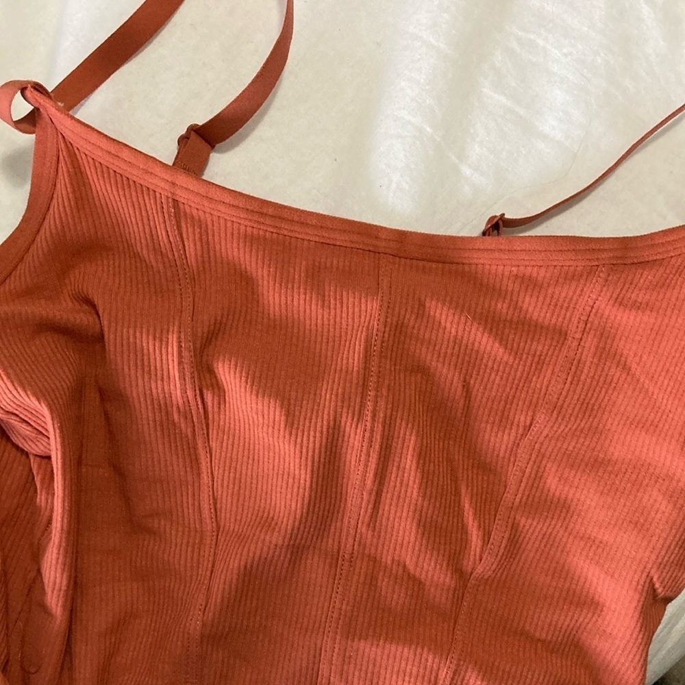Colsie Rust Bodysuit - Picture 2 of 3